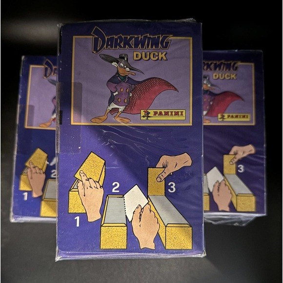 1991‎ Darkwing Duck Album Sticker Box 100 Packs Sealed Panini FREE SHIPPING